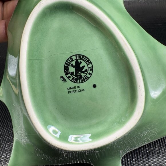 Bordallo Pinheiro Christmas Tree Ceramic Stoneware Single Dish Bowl Portugal VTG - Picture 4 of 15